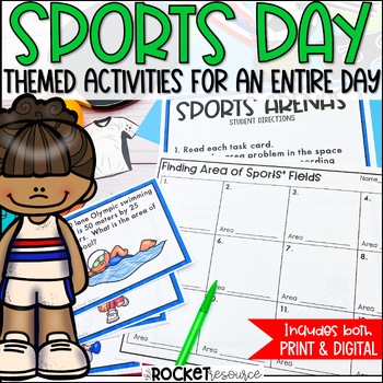Preview of Sports Themed Activities | End of Year Theme Day | Olympic Athletes