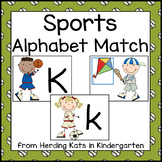 Sports Themed Alphabet Match