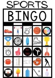 Sports Themed Bingo/ EASY Game/ Large class/MULTIPLE GAME 