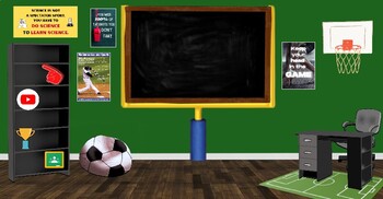 Preview of Sports Themed Bitmoji/Virtual Classroom!