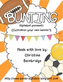 Sports Themed Buntings- Customize Your Own Banner!