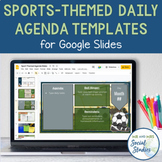 Sports Themed Daily Agenda Slides Templates for Google Drive