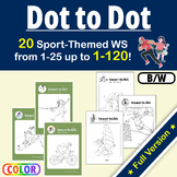 Sports Themed Dot-to-Dot vol.1 | Connect the Dots 1-100＋ &