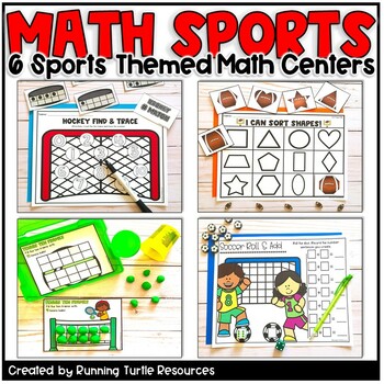 Preview of Sports Themed Math Centers