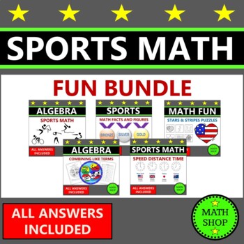 Preview of Sports Themed Math Worksheets