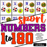 Sports Themed Numbers 1-180