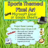 Sports Themed Pixel Art in MS Excel or Google Sheets  | Di