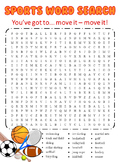 Sports Themed Word Search