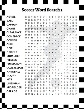 Sports Themed Word Search, Football Word Search by Super Robert70