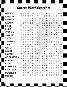 Sports Themed Word Search, Football Word Search by Super Robert70