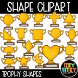 Sports Trophy Shapes Clipart with 17 2D SHAPES Included