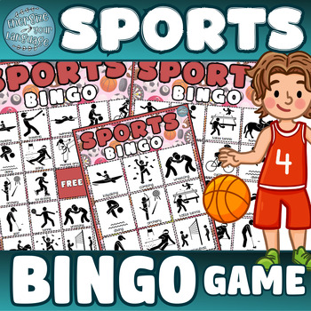 Preview of Sports Vocabulary Bingo: Fun ESL EFL Activity Game