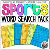 Sports Word Search Pack | Early Finishers | Physical Education