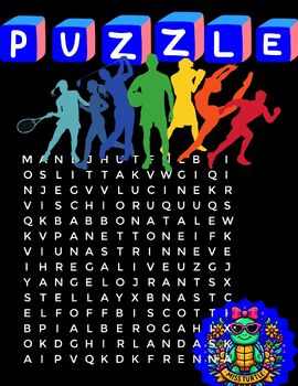 Preview of Sports Word Search Puzzles: Engaging and Educational 32 Pages