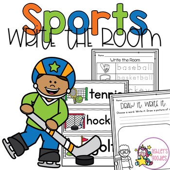 Preview of Sports Write the Room Worksheets