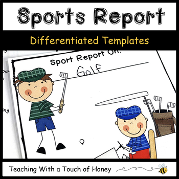 Preview of Sports Writing | Winter Sports Research | Summer Sport Report Writing Templates