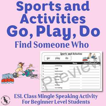 GO - DO - PLAY Collocations (Sports & Activities)  English grammar  exercises, English grammar, Learn english