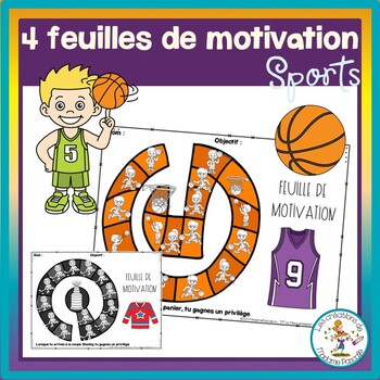 Preview of Sports behavior charts /  tracking sheet - French