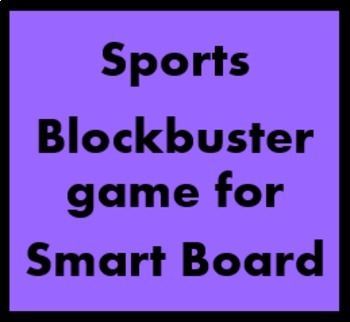 Preview of Sports in Italian Blockbuster for Smartboard