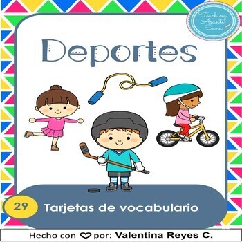 Preview of Sports in Spanish Vocabulary Flashcards and Games