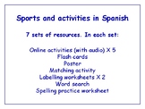 Sports in Spanish Worksheets, Games, Activities & More (wi