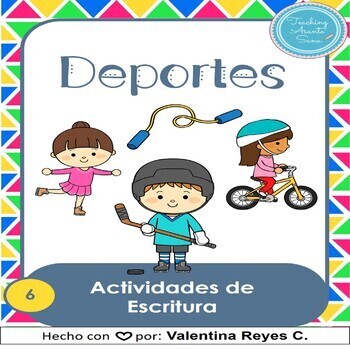 Preview of Sports in Spanish Writing Activities 2nd Grade