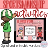 Sportsmanship Activities, Digital and Printable Version