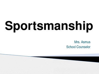 Preview of Sportsmanship Lessons for Elementary