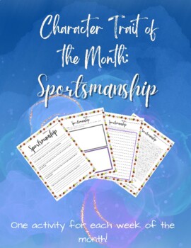 Preview of Sportsmanship Monthly Character Trait