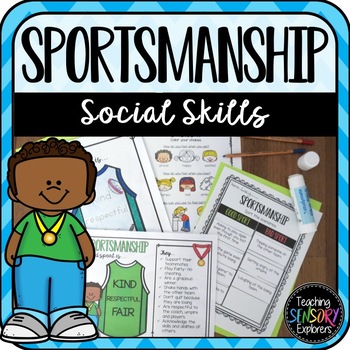 Preview of Sportsmanship: Social Skills Worksheets, Activity and Social Narrative