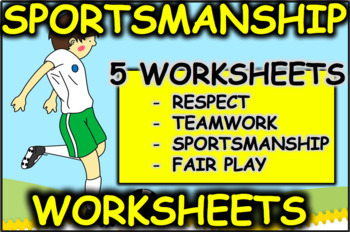 Preview of Sportsmanship Worksheets - Physical Education Character Building