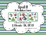 Spot It Articulation Game:  S-blends with stops (SP, SK, ST)