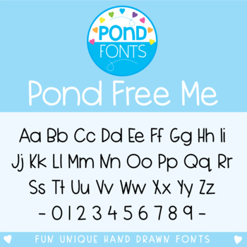 Preview of Free Font - Pond Free Me