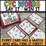 CVC Word Work Games | Short Vowel Word Games | Small Group
