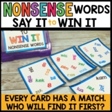 Nonsense Word Fluency Practice | Nonsense Word Games Activities