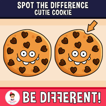 Spot The Difference Clipart Cutie Cookie Food by PartyHead Graphics