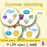 Matching game SUMMER, a fun print and go Spot it/Dobble ty