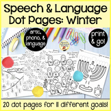 Spot-on Speech & Language: Winter; Preschool No Prep Dot A