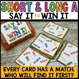 Short and Long Vowel Word Work Centers Phonics Games | Lon