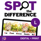 Spot the Difference Articulation No Prep Game for L L Blen