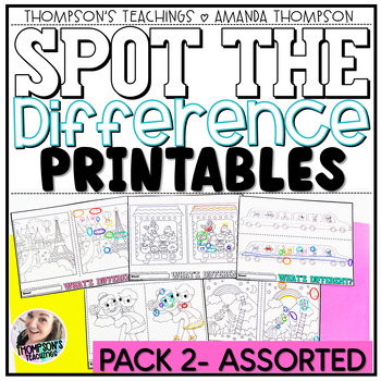 Preview of Spot the Difference | Early Finisher Activities | No Prep Printables