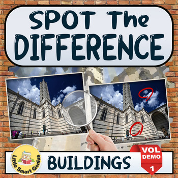 Spot the Difference | Picture Puzzle Visual Perception | Buildings Vol.D1