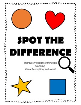 Preview of Spot the Difference Visual Discrimination and Shape Identification