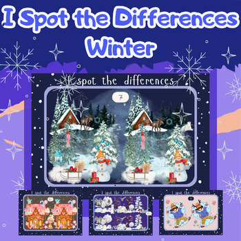 Preview of Spot the Difference Winter Game Book Visual Perception