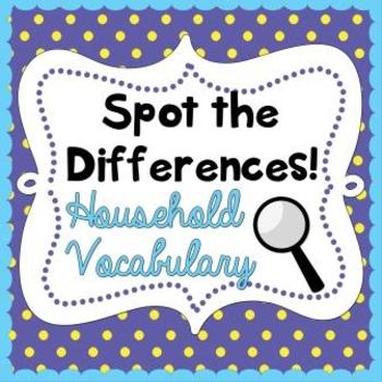 Preview of Spot the Differences: House Vocabulary for Speech