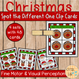 Spot the Different Emotion Clip Cards - Christmas Series