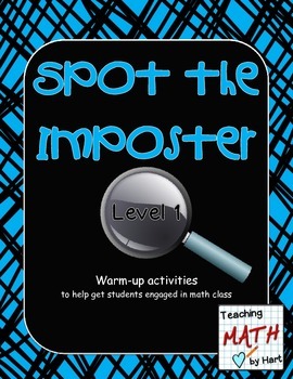 Preview of Spot the Imposter - Level 1 - A Warm-up Math Activity