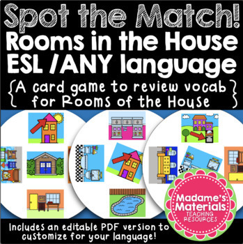 THE ROOMS OF THE HOUSE // VOCABULARY GAME 