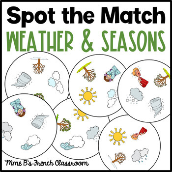 weather seasons match teaching resources teachers pay teachers