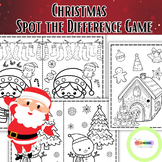 Spot the difference games Christmas printable